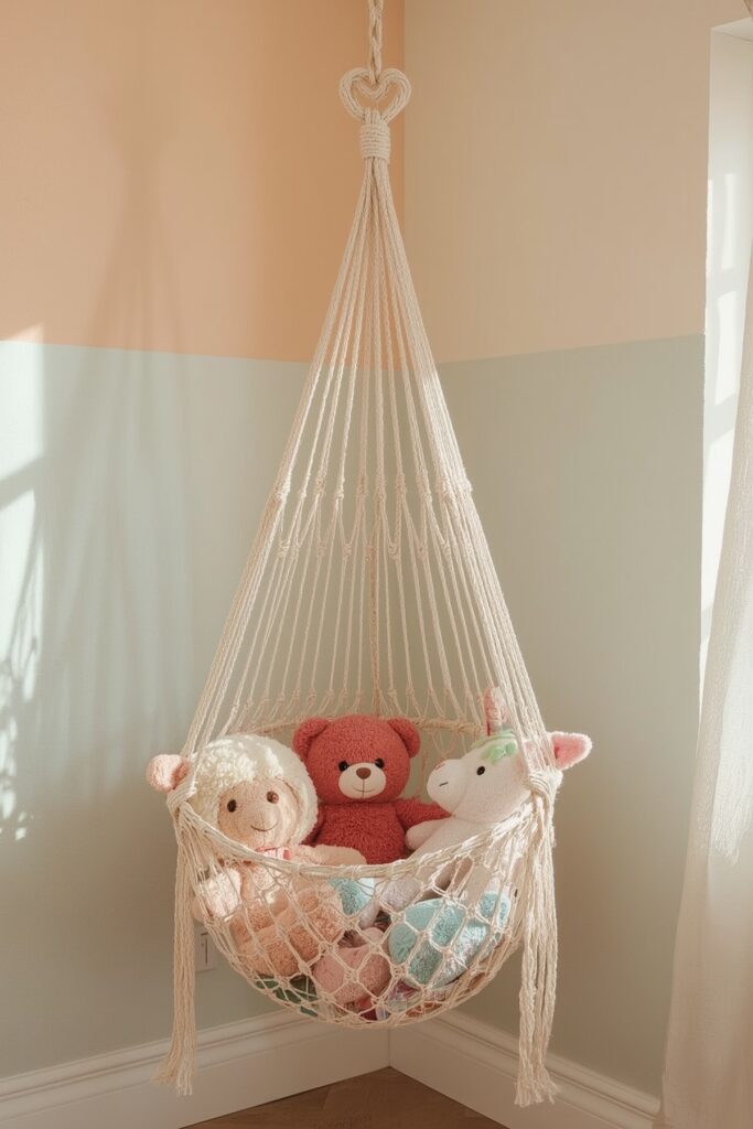 Corner Hanging Hammock for Plush Toys