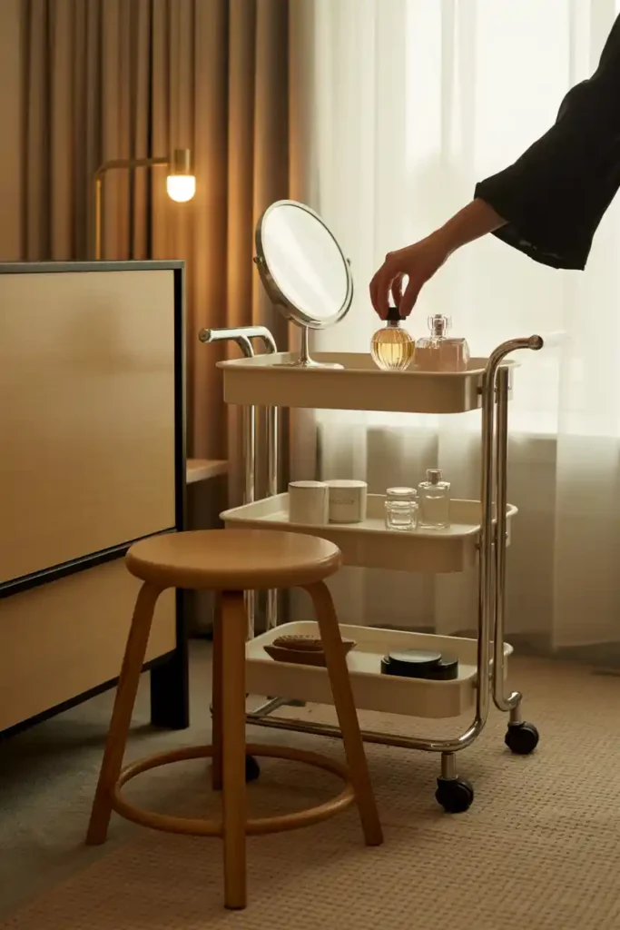 Rolling Cart Convertible Vanity