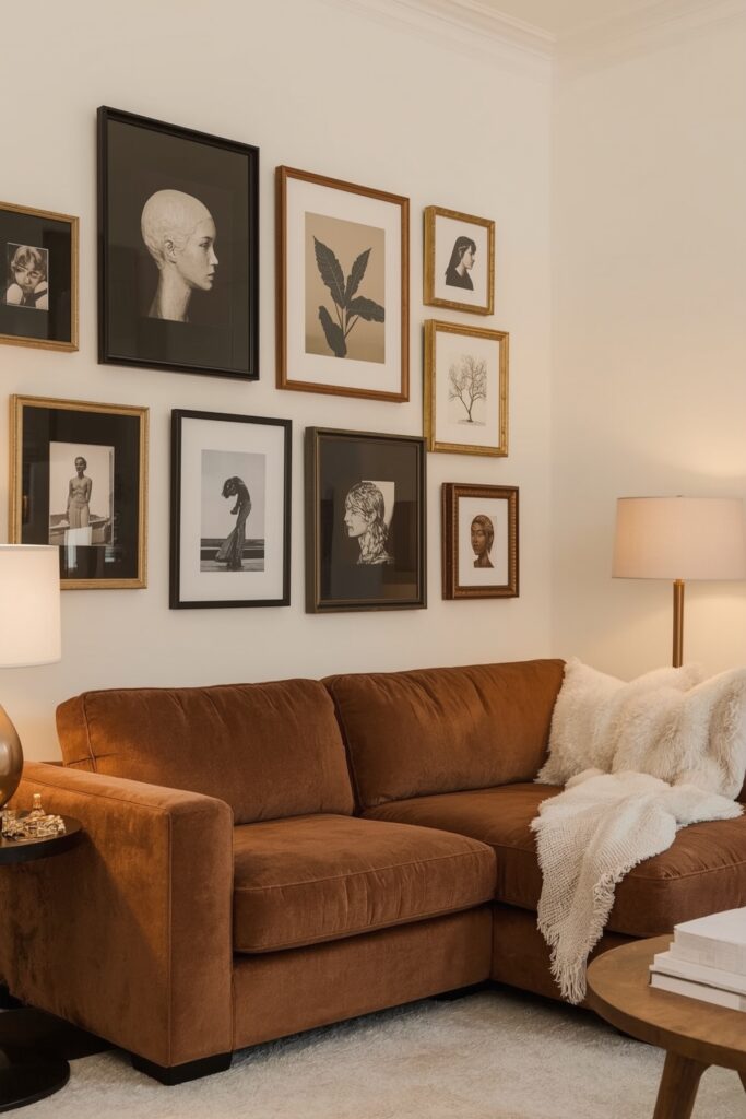L-Shaped Sofa with Side Wall Gallery