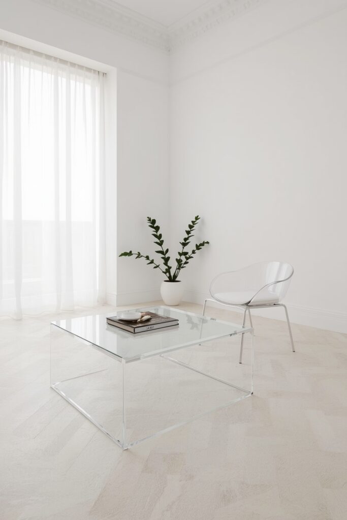Acrylic or Glass Lounge Furniture