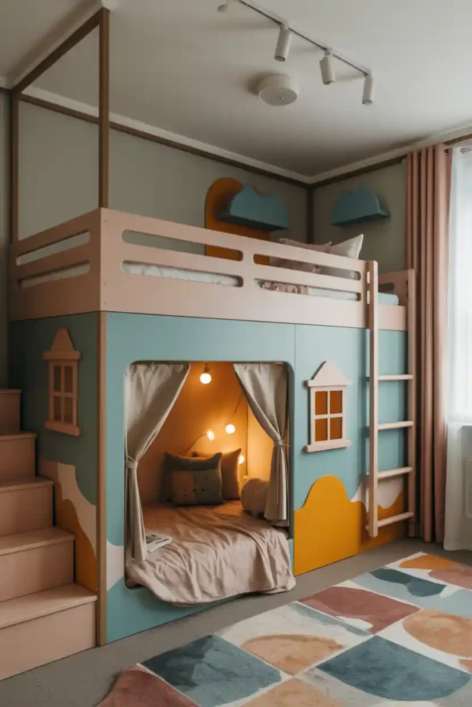 Bunk-Over-Playhouse Design