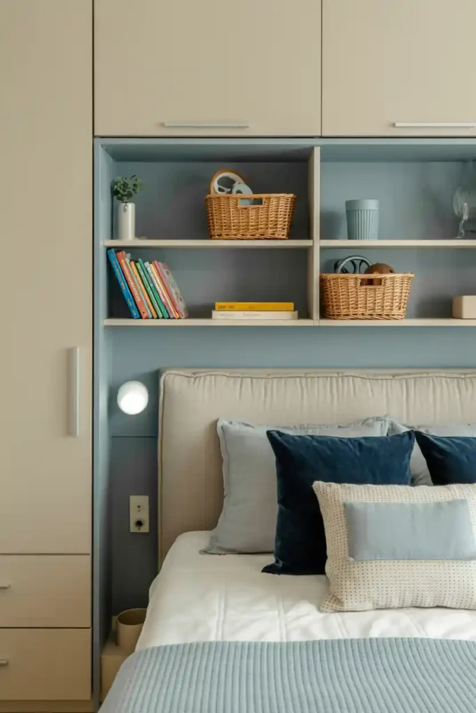 Dual-Purpose Bookshelf Headboard