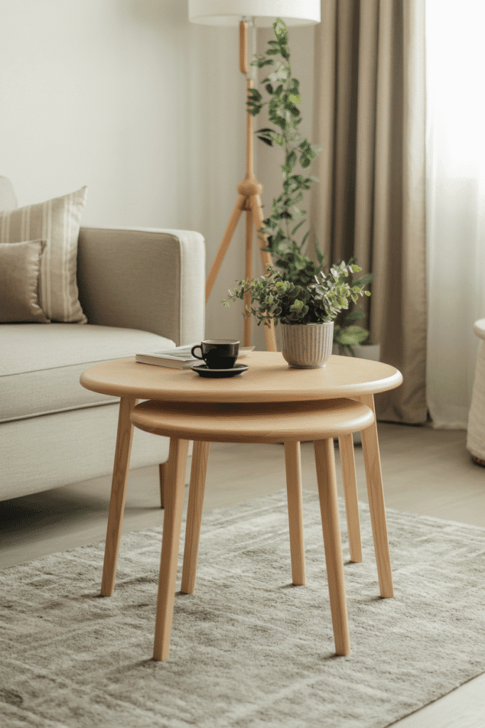 Nesting Tables Instead of Bulky Furniture