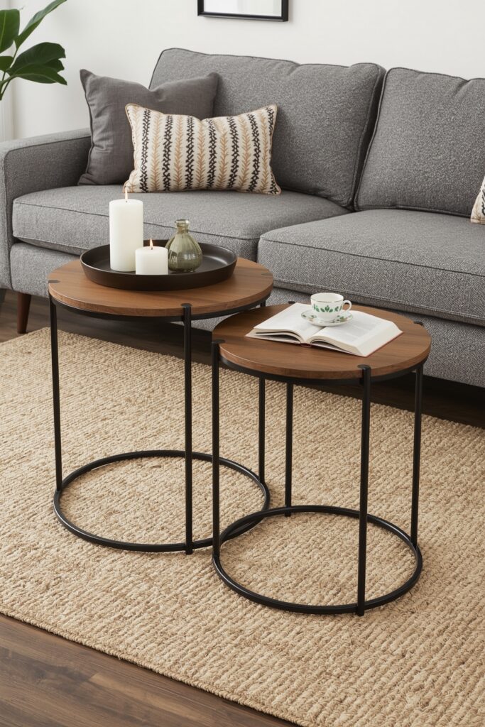 Nested Coffee Tables for Flexible Surfaces