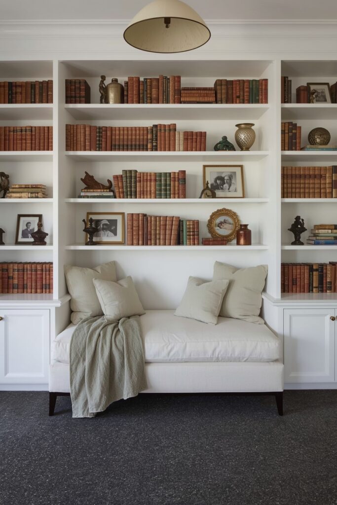 Daybed with Built-In Bookshelves