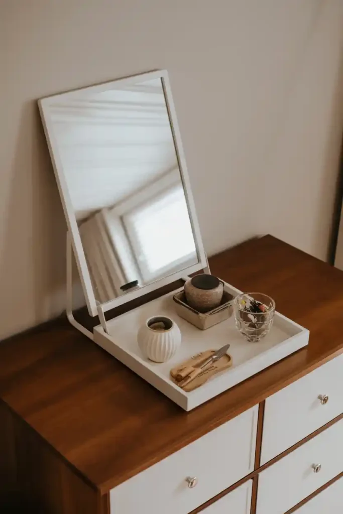 Pull-Out Tray in Tallboy Dresser