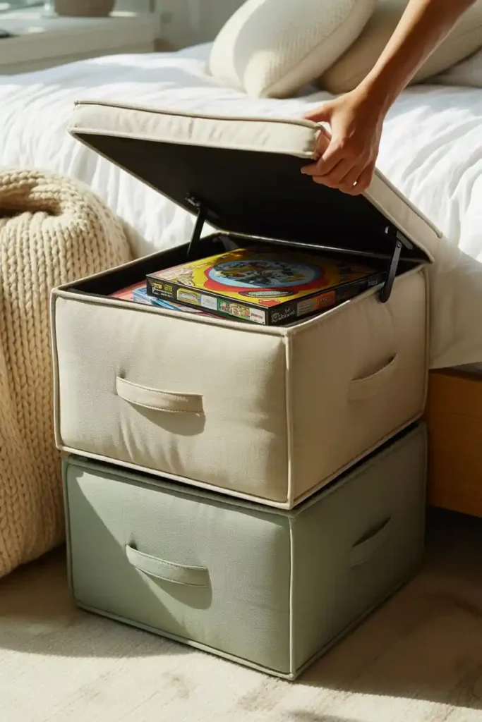 Stackable Storage Ottomans