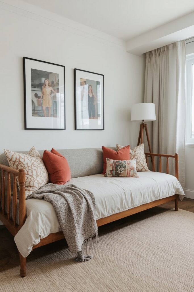 Multipurpose Daybed as Sofa and Guest Bed