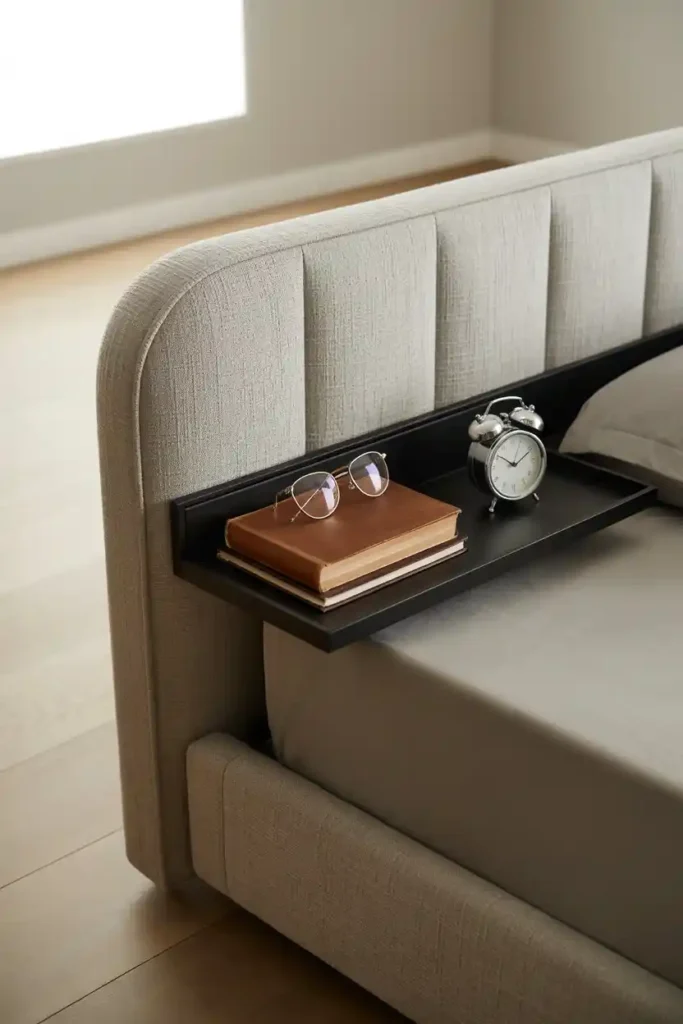 Secret Drawers Behind Headboard Panels