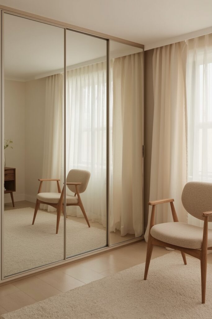 Slim Wardrobe with Sliding Doors