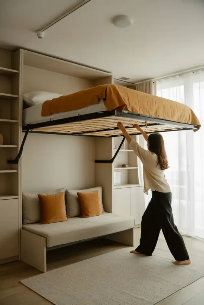 Murphy Bed With Fold-Down Sofa