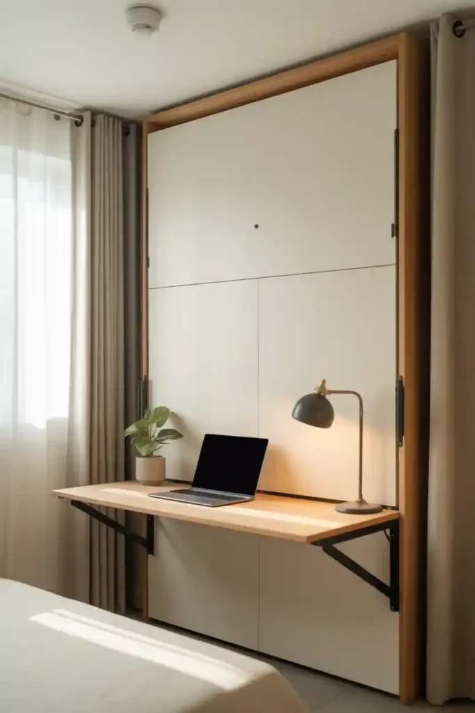 Murphy Bed with Fold-Down Desk