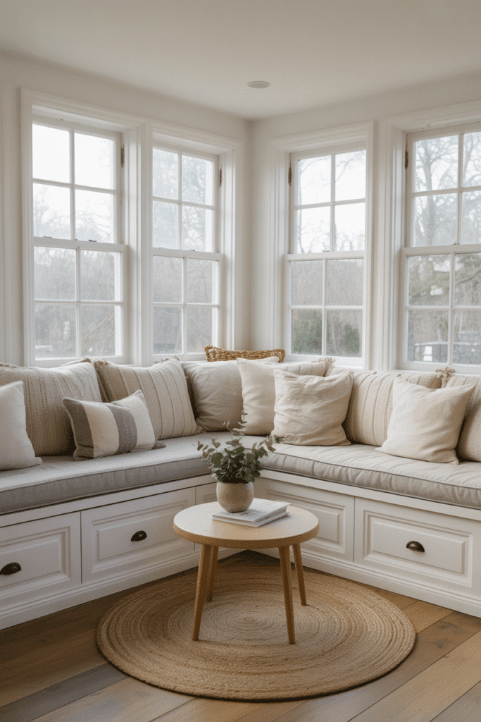 Wall-to-Wall Built-in Seating Nook