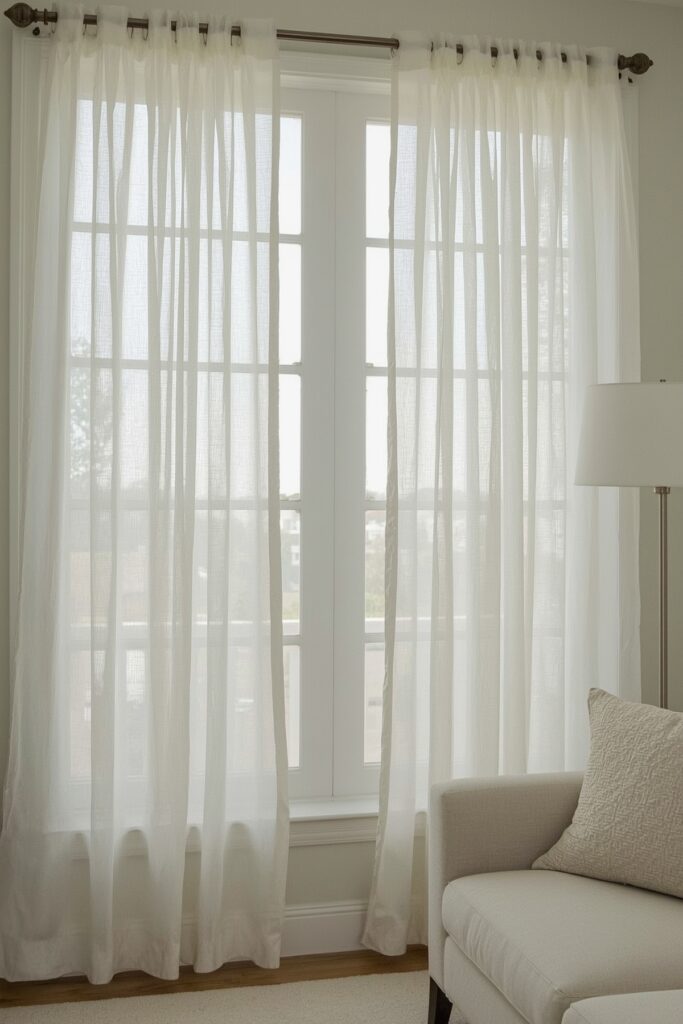 Ceiling-to-Floor Drapes for Height