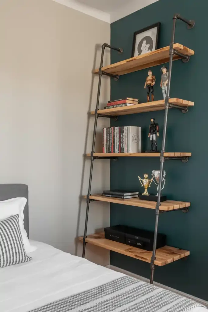 Industrial Pipe Shelving Ladder