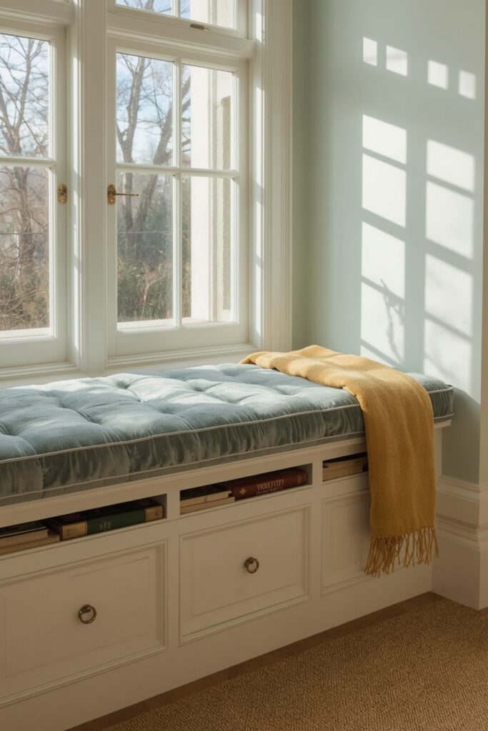 Window Seat with Built-In Storage
