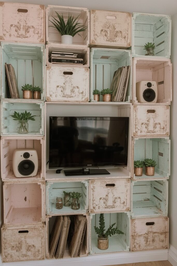 Entertainment Crate Wall Grid