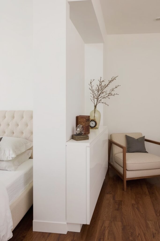 Narrow Dresser as Room Divider