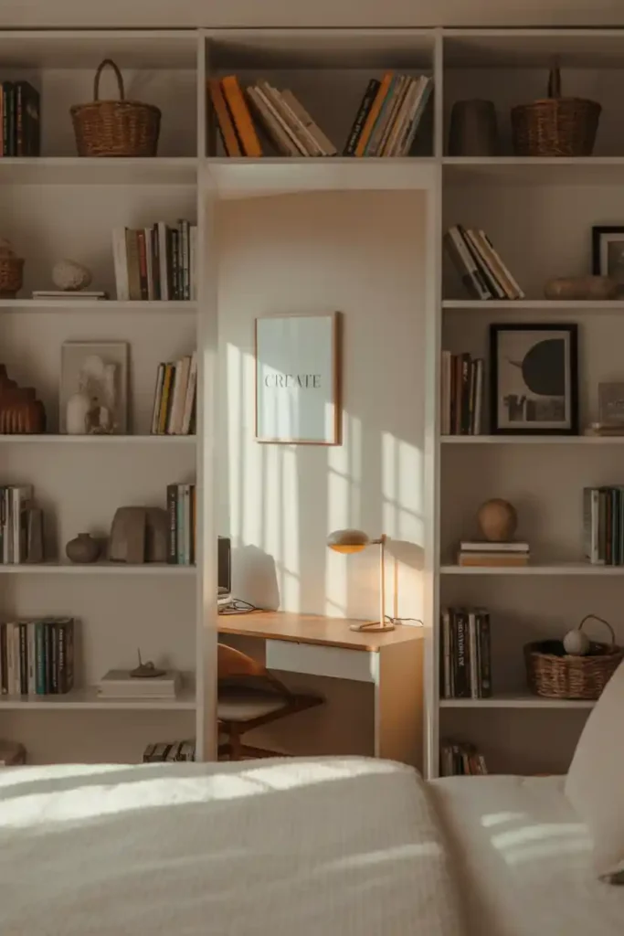 Bookshelf Room Divider with Open Shelves