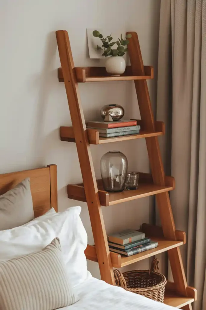 Ladder Shelf Headboard
