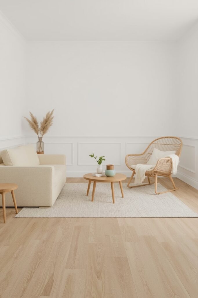 Bright Studio with Light, Neutral Color Palette