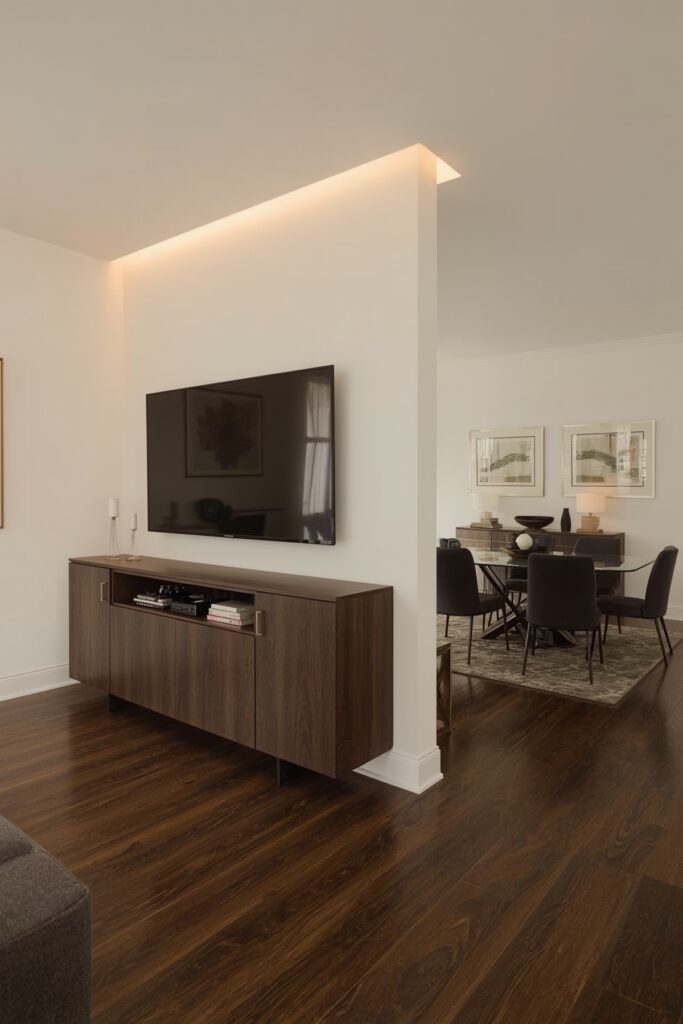 Half-Wall Partition Console