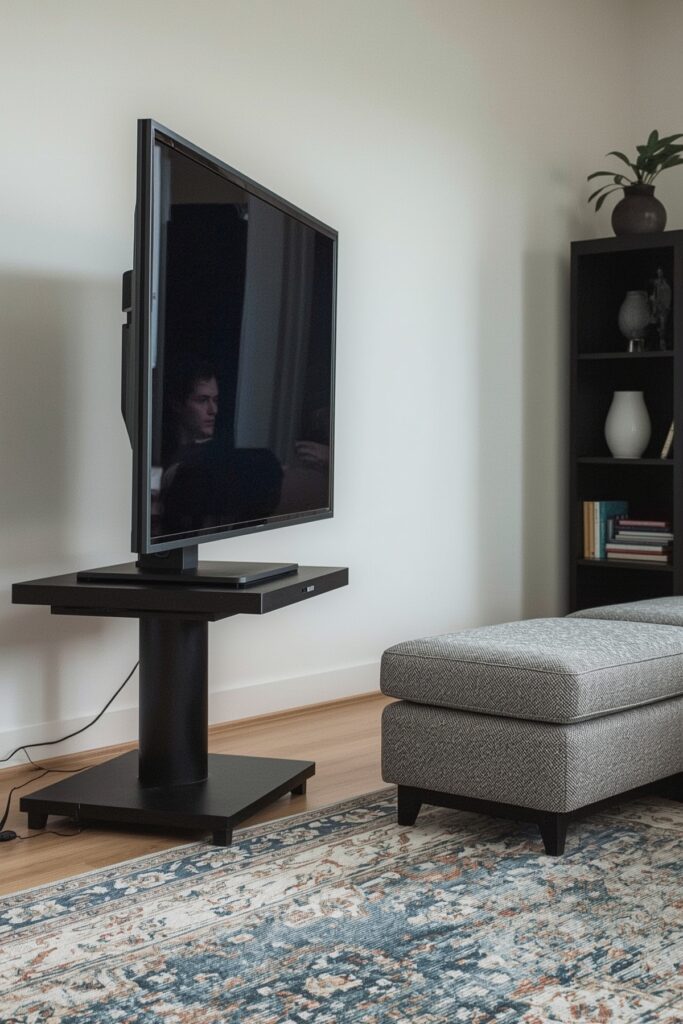 Rotating TV Stand for Flexible Use