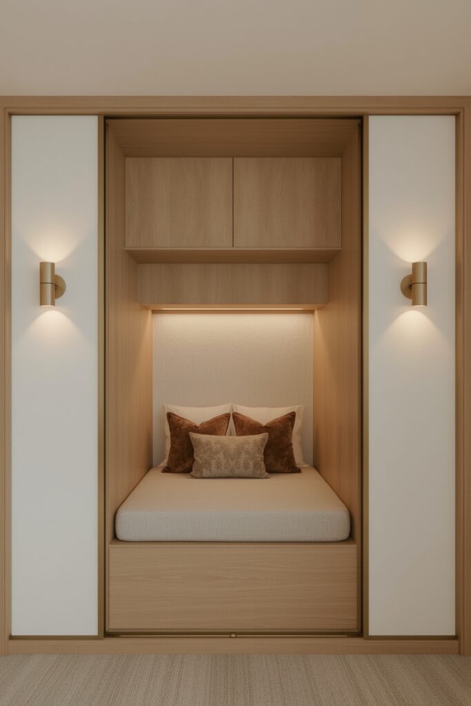 Built-In Wardrobe Around Bed Frame