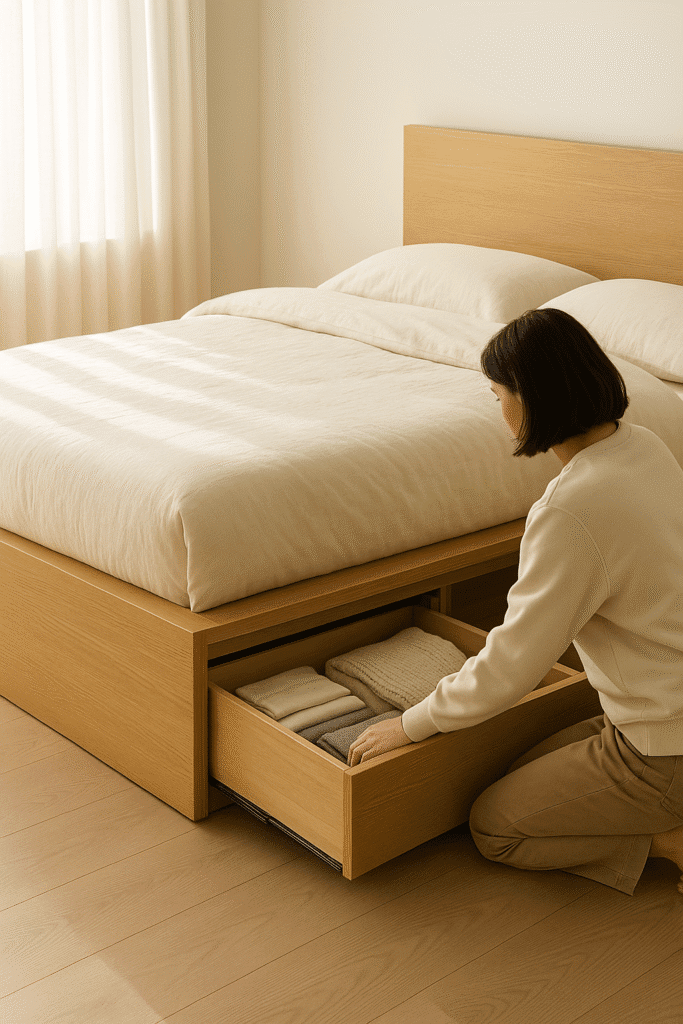 Platform Bed With Deep Drawers