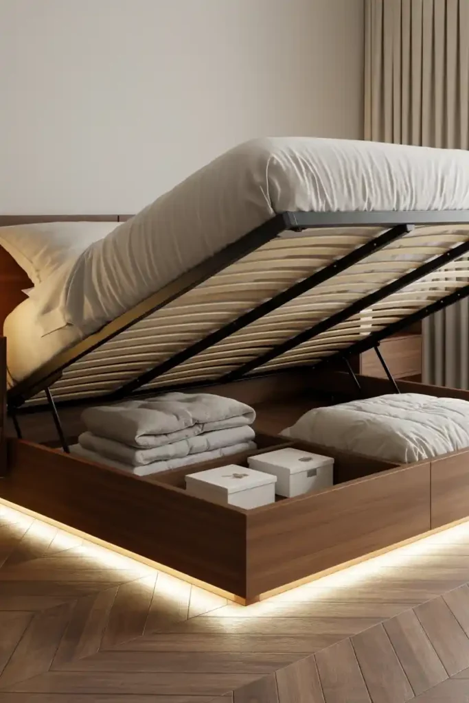 Under-Bed Hydraulic Lift Storage
