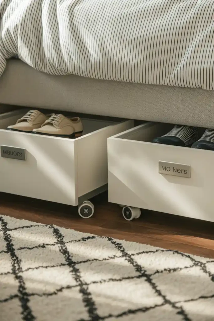 Rolling Storage Cubes that Fit Under Bed