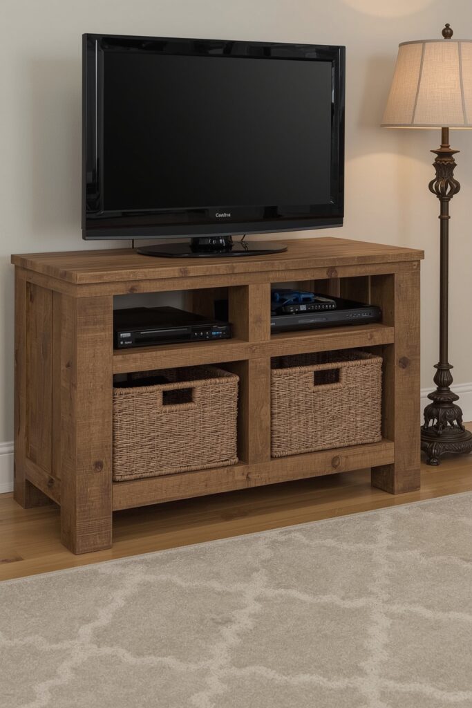 Small-Scale Pallet TV Stand