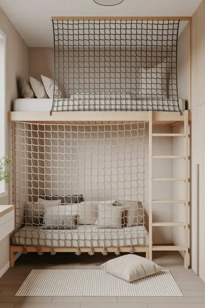 Split-Level Loft with Lounge Net
