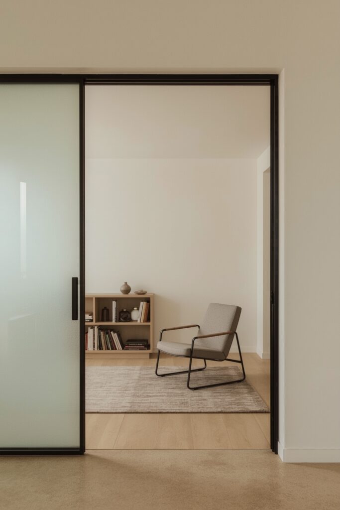 Lounge with Sliding Partition Doors