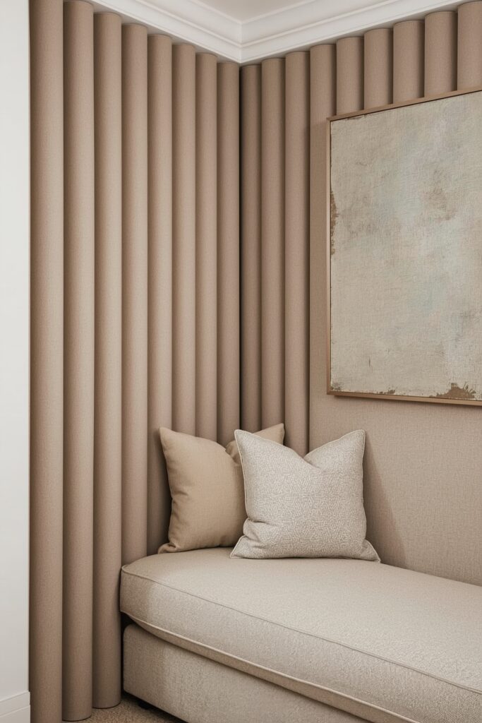 Upholstered Wall Panels for Texture