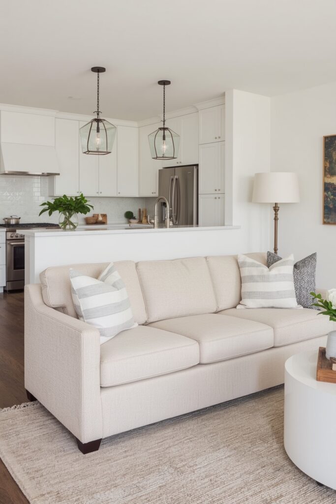 Backless Sofa for Room Divider Function