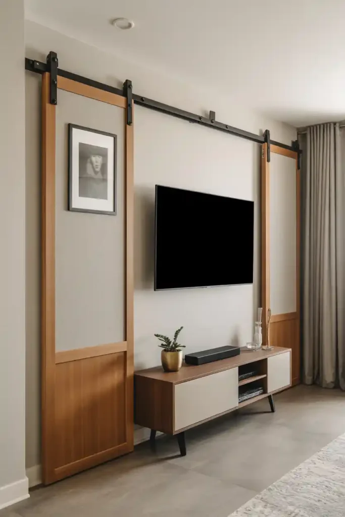 Side-to-Side Sliding Entertainment Panels