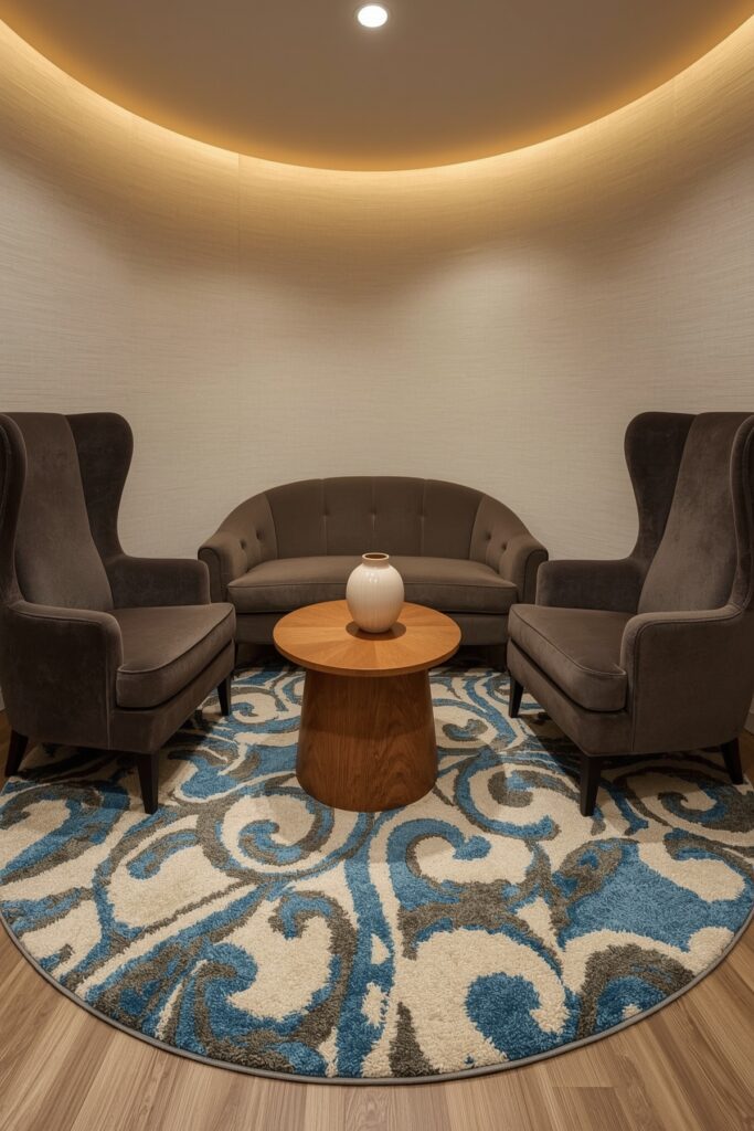 Circular Furniture Layout