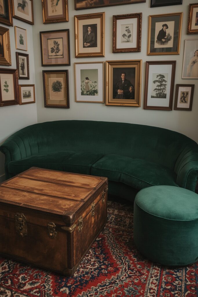 Vintage Lounge with Multifunctional Trunk