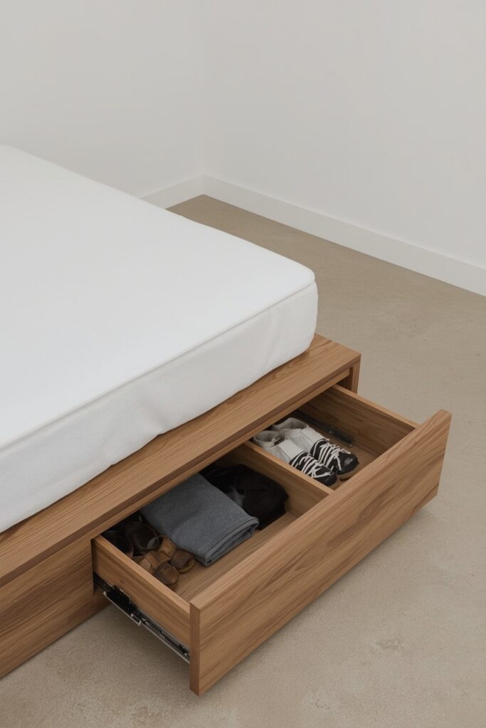 Platform Bed with Deep Drawers