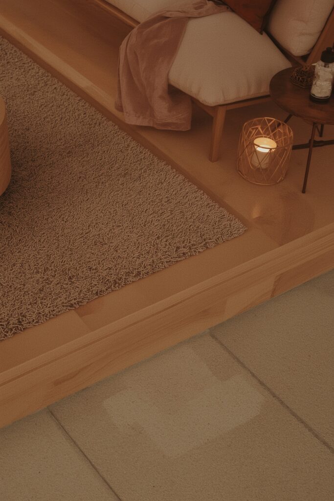 Elevated Lounge on a Wooden Platform