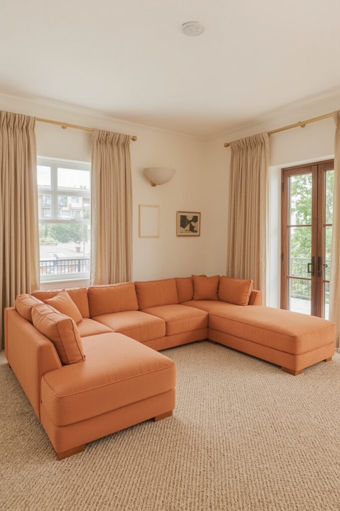 Modular Sofa Units Reconfigured for Studio Layout