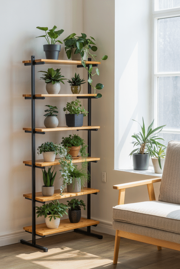 Plant Ladder Shelf for Vertical Greenery