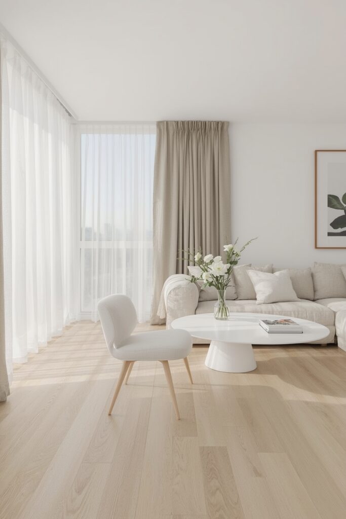 Light-Wood Flooring for an Open Feel