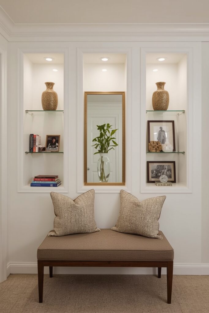 Built-in Wall Niches for Display