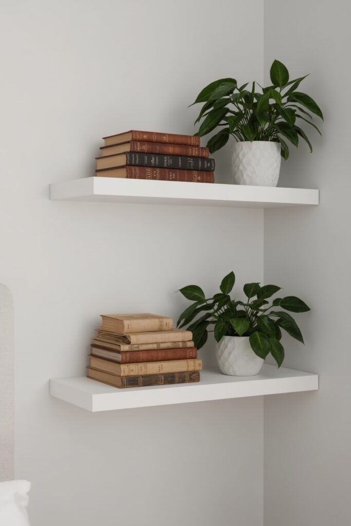 Corner Hanging Bookshelves