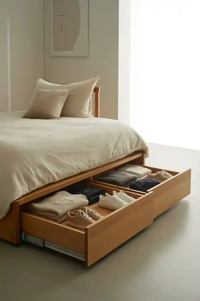 Under-Bed Pull-Out Rolling Cabinets