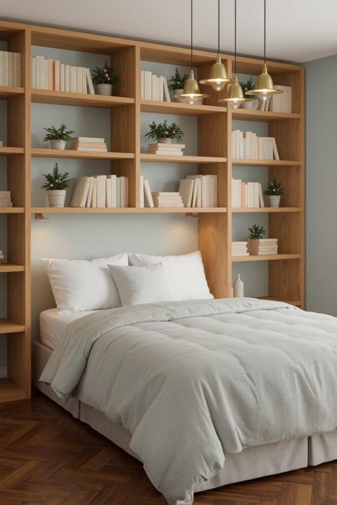 Wall-Mounted Bookshelves