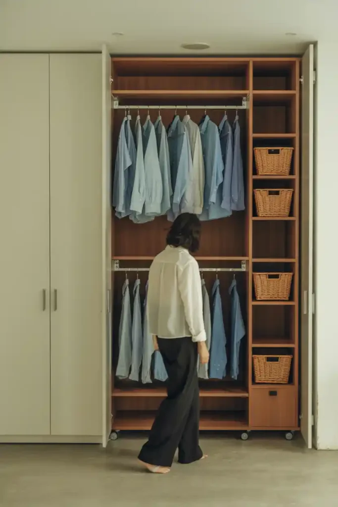 Slim Pull-Out Wardrobe