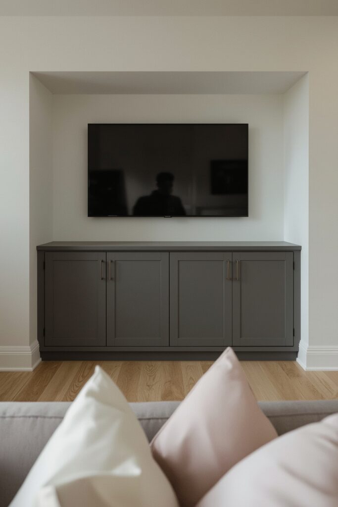 Compact Media Unit with Hidden Storage